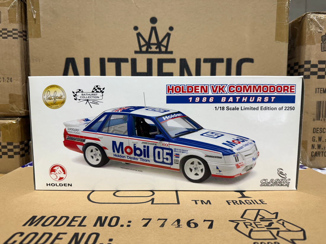 1986 Bathurst - Peter Brock/Moffat - Holden VK Commodore 1:18 Scale Diecast Model