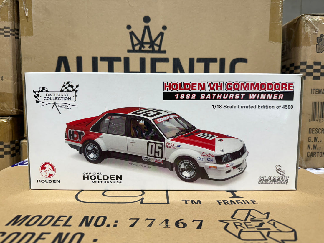 1982 Bathurst Winner Peter Brock/Perkins - Holden VH Commodore - 1:18 Scale Diecast Model