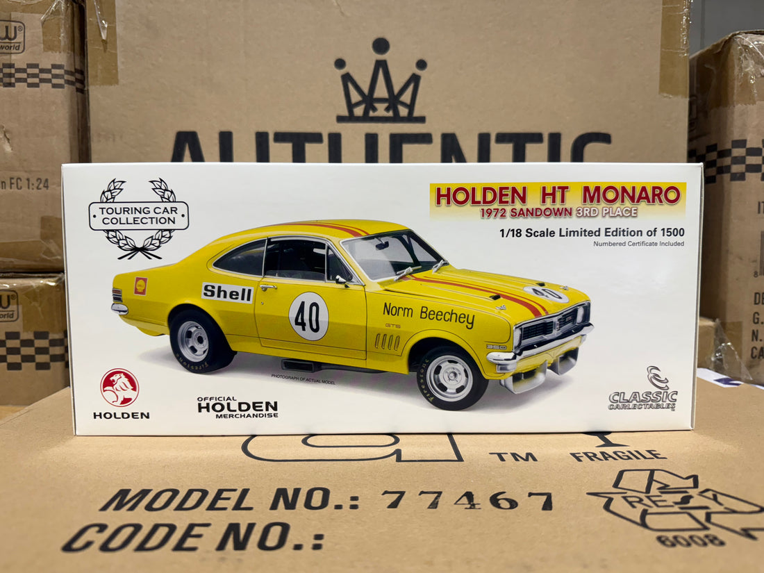 NORM BEECHEY SANDOWN 3RD - HOLDEN HT MONARO - 1:18 SCALE DIECAST MODEL