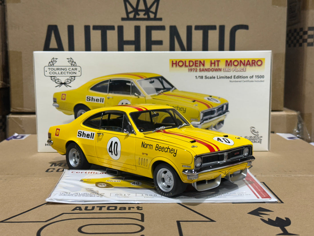 NORM BEECHEY SANDOWN 3RD - HOLDEN HT MONARO - 1:18 SCALE DIECAST MODEL