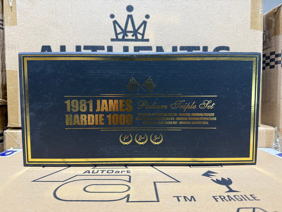 1981 JAMES HARDIE 1000 PODIUM TRIPLE SET - 1:43 SCALE DIECAST MODEL SET - BIANTE