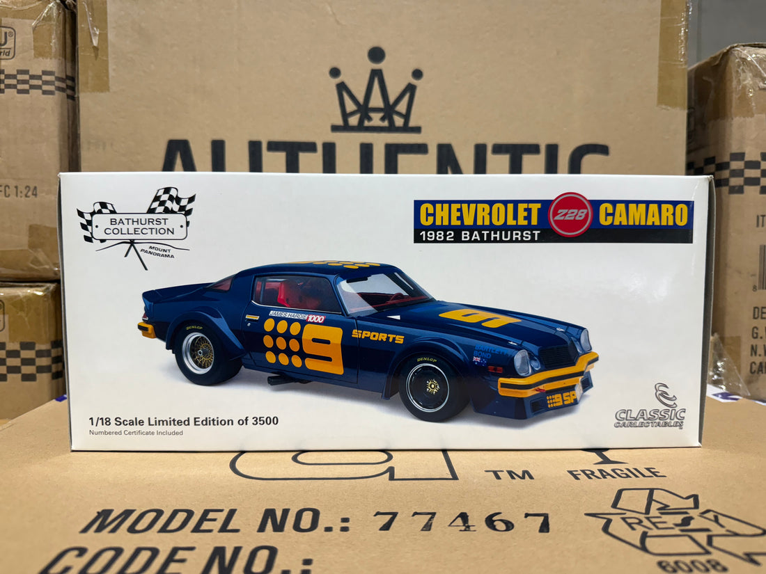 1982 Bathurst Kevin Bartlett/Bond - #9 Chevrolet Camaro - 1:18 Scale Diecast Model