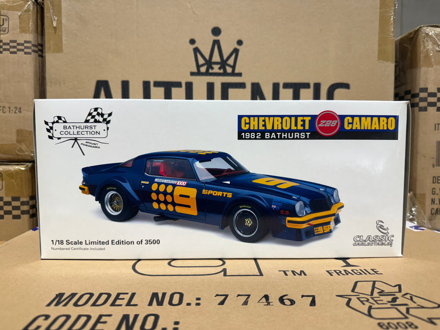 1982 Bathurst Kevin Bartlett/Bond - #9 Chevrolet Camaro - 1:18 Scale Diecast Model