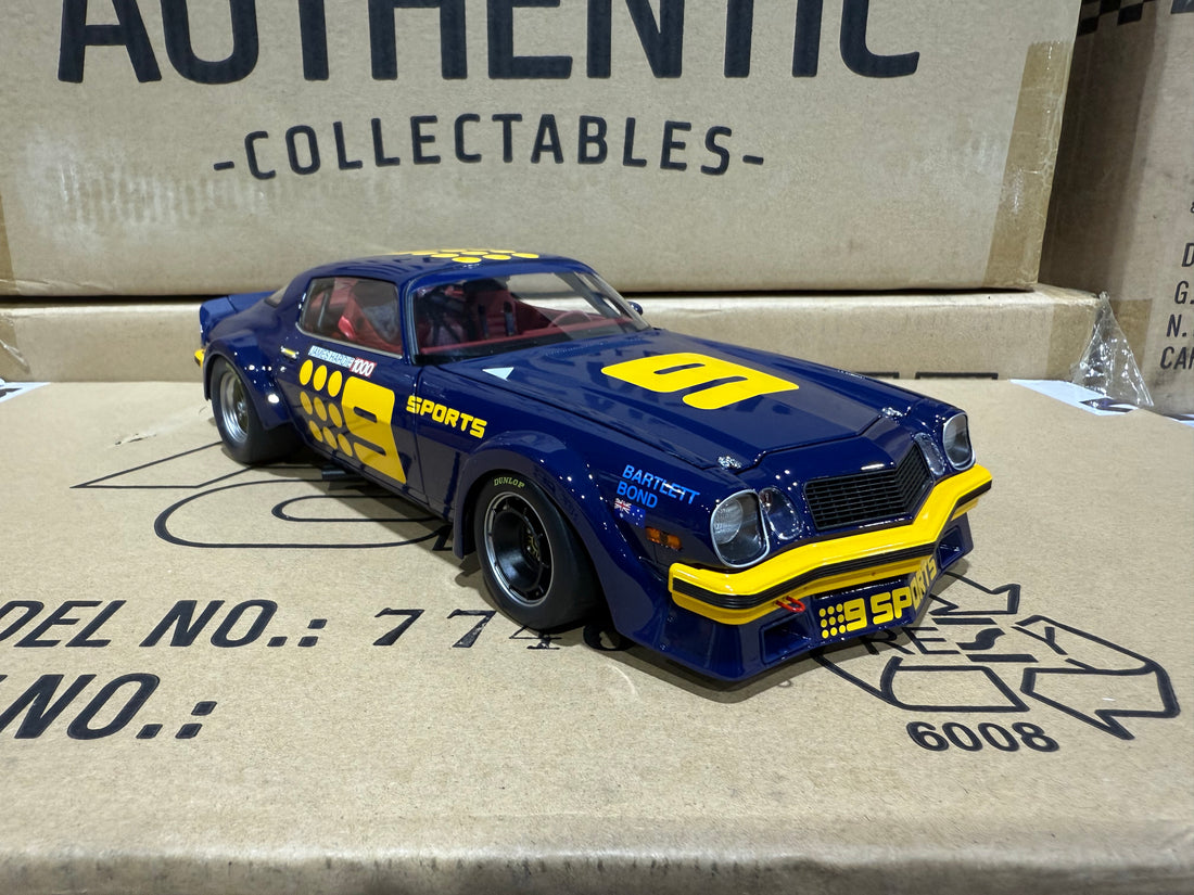 1982 Bathurst Kevin Bartlett/Bond - #9 Chevrolet Camaro - 1:18 Scale Diecast Model