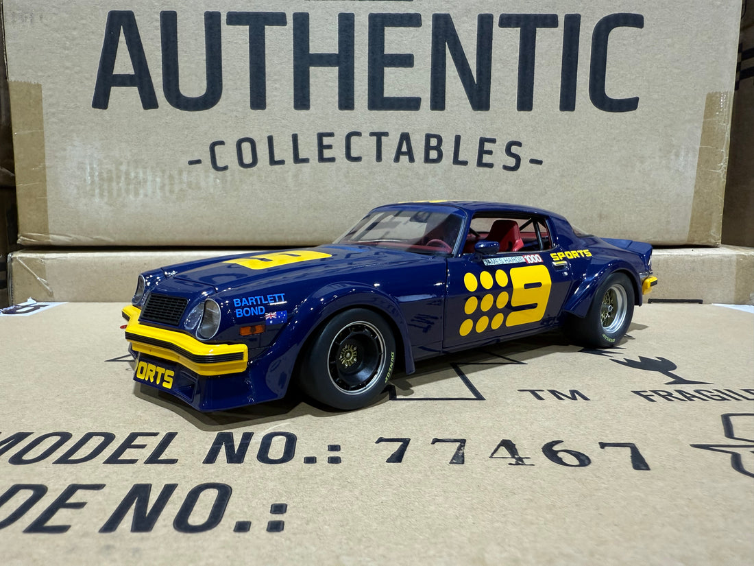 1982 Bathurst Kevin Bartlett/Bond - #9 Chevrolet Camaro - 1:18 Scale Diecast Model