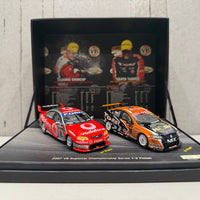 2007 V8 SUPERCAR CHAMPIONSHIP SERIES 1-2 FINISH - 1:43 SCALE DIECAST MODEL TWIN SET