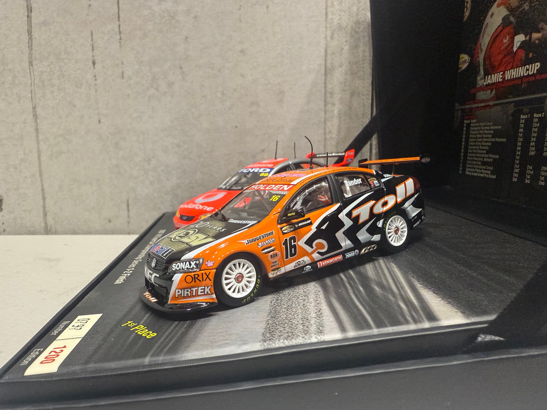 2007 V8 SUPERCAR CHAMPIONSHIP SERIES 1-2 FINISH - 1:43 SCALE DIECAST MODEL TWIN SET