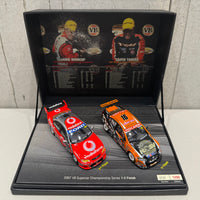 2007 V8 SUPERCAR CHAMPIONSHIP SERIES 1-2 FINISH - 1:43 SCALE DIECAST MODEL TWIN SET