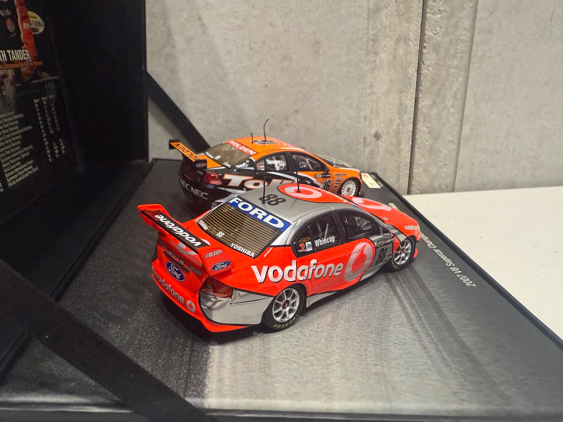 2007 V8 SUPERCAR CHAMPIONSHIP SERIES 1-2 FINISH - 1:43 SCALE DIECAST MODEL TWIN SET