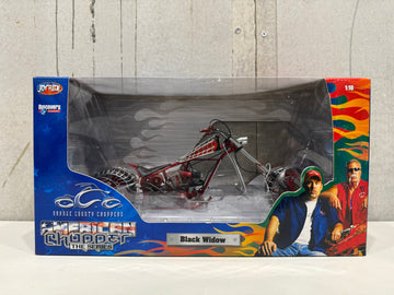 ORANGE COUNTY CHOPPERS - AMERICAN CHOPPER - BLACK WIDOW - 1:10 SCALE DIECAST