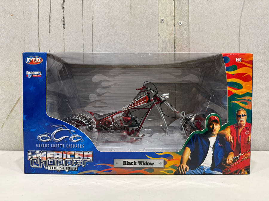 ORANGE COUNTY CHOPPERS - AMERICAN CHOPPER - BLACK WIDOW - 1:10 SCALE DIECAST