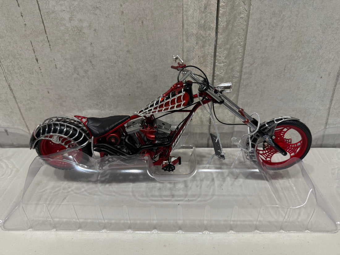 ORANGE COUNTY CHOPPERS - AMERICAN CHOPPER - BLACK WIDOW - 1:10 SCALE DIECAST