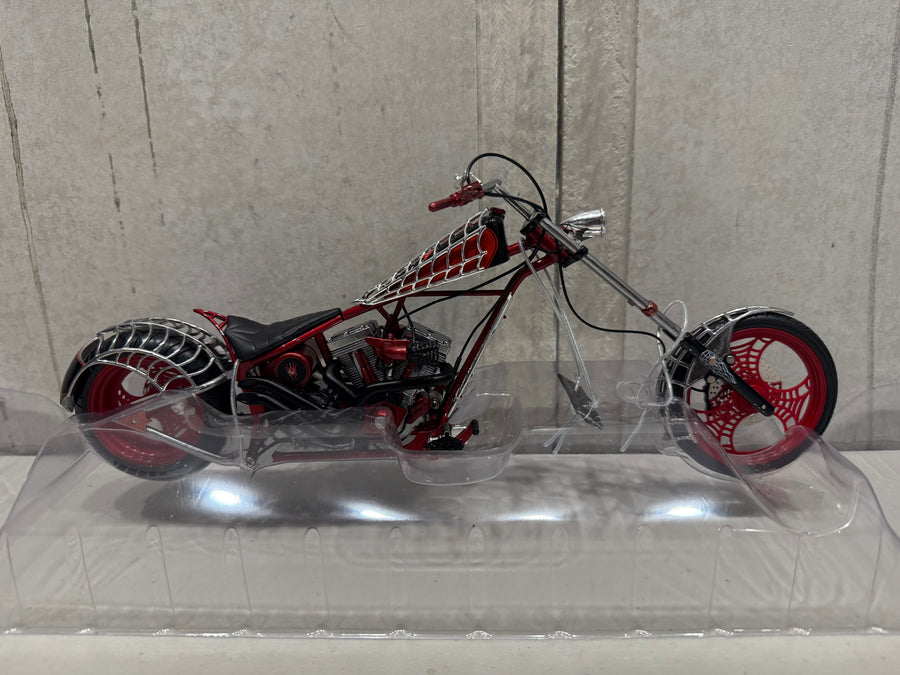 ORANGE COUNTY CHOPPERS - AMERICAN CHOPPER - BLACK WIDOW - 1:10 SCALE DIECAST