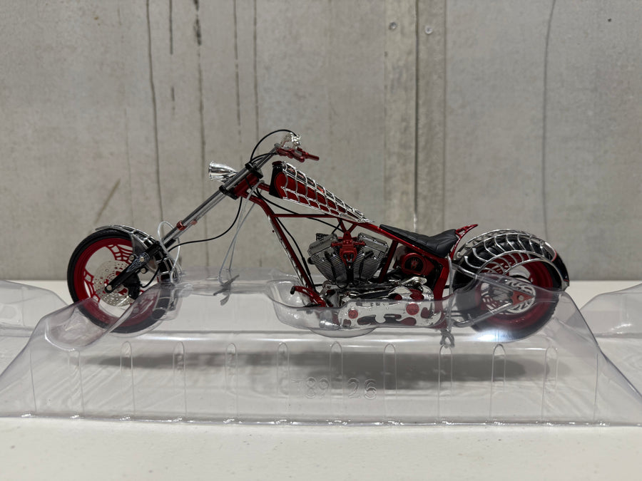 ORANGE COUNTY CHOPPERS - AMERICAN CHOPPER - BLACK WIDOW - 1:10 SCALE DIECAST