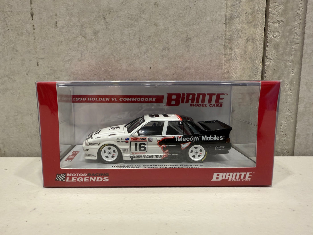 HOLDEN VL COMMODORE GROUP A WINNER - 1990 TOOHEYS 1000 - 1:43 SCALE DIECAST MODEL - BIANTE