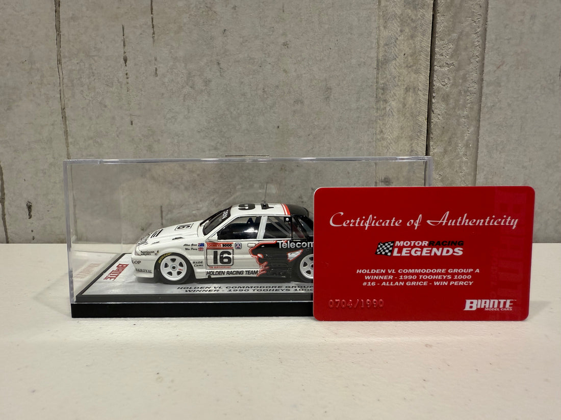 HOLDEN VL COMMODORE GROUP A WINNER - 1990 TOOHEYS 1000 - 1:43 SCALE DIECAST MODEL - BIANTE