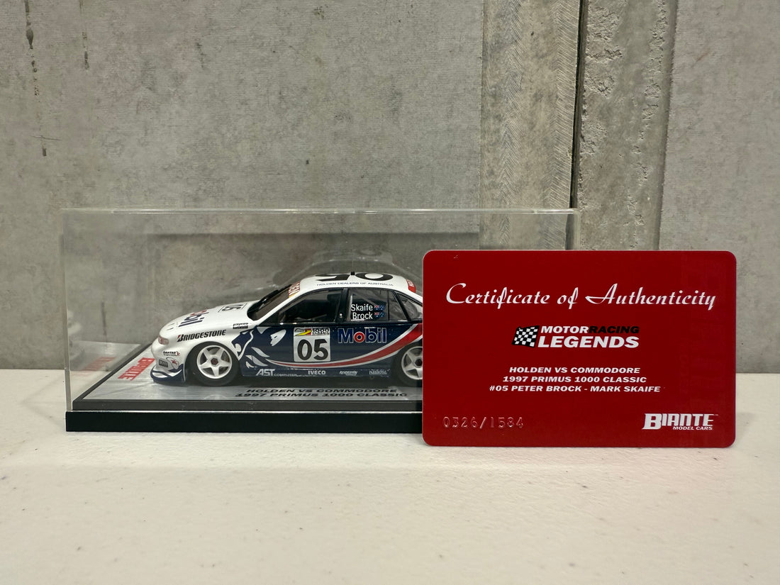 HOLDEN VS COMMODORE 1997 PRIMUS 1000 CLASSIC - BROCK/SKAIFE - 1:43 SCALE DIECAST MODEL - AUTOart