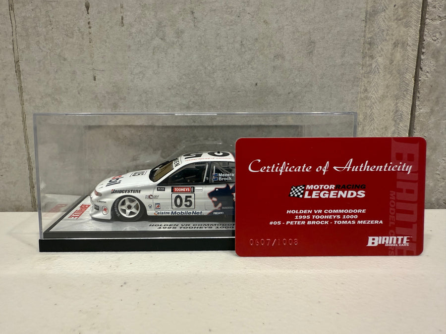 1995 PETER BROCK/MEZERA - HOLDEN RACING TEAM - 1:43 SCALE DIECAST MODEL - BIANTE
