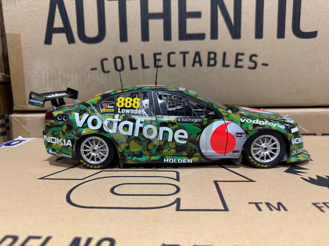 CRAIG LOWNDES' YEAR 2011 SUCROGEN TOWNSVILLE 400 TEAMVODAFONE VE SERIES II COMMODORE - 1:18 SCALE DIECAST MODEL