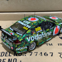 CRAIG LOWNDES' YEAR 2011 SUCROGEN TOWNSVILLE 400 TEAMVODAFONE VE SERIES II COMMODORE - 1:18 SCALE DIECAST MODEL