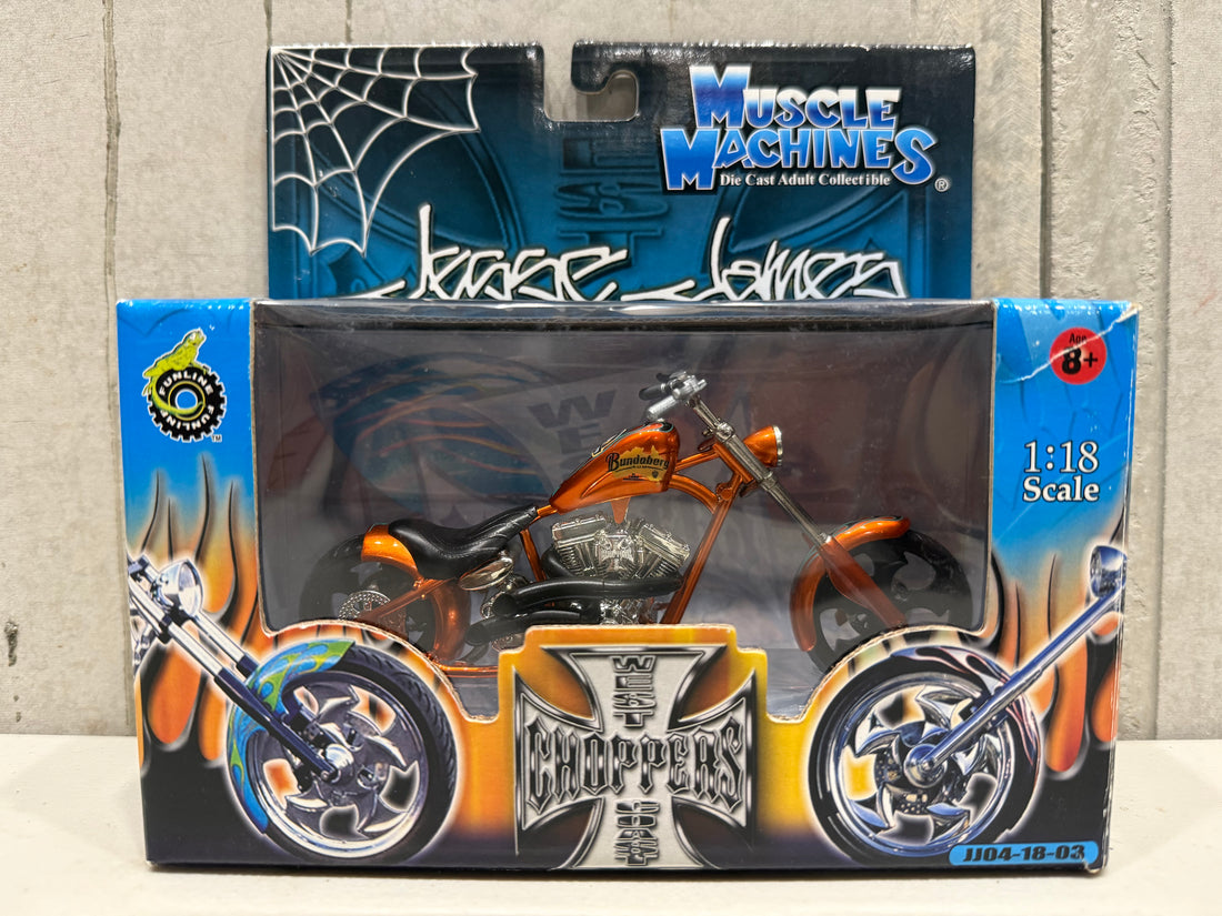 MUSCLE MACHINES - JESS JAMES - EL DIABLO - RIGID - BUNDABERG - WEST COAST CHOPPERS - 1:18 SCALE DIECAST MODEL