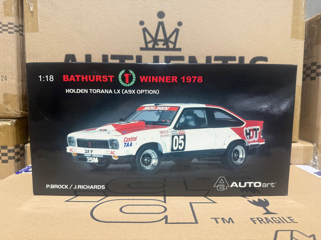1978 Bathurst Winner - Peter Brock - Holden LX A9X Torana - 1:18 Scale Diecast Model - AUTOart