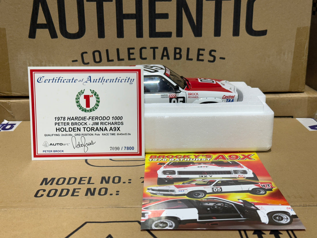 1978 Bathurst Winner - Peter Brock - Holden LX A9X Torana - 1:18 Scale Diecast Model - AUTOart