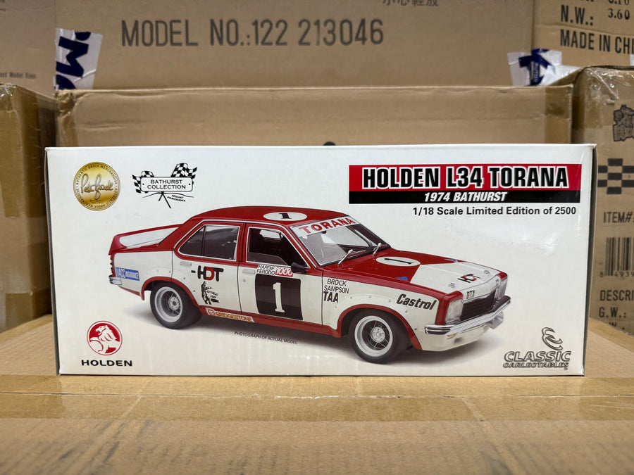 1974 Peter Brock Bathurst - Holden L34 Torana - 1:18 Scale Diecast Model