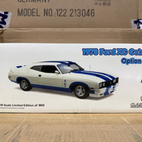 Ford XC Falcon Cobra Option 96 - White w/Blue Stripes - 1:18 Scale Diecast Model