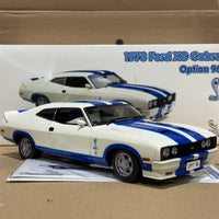 Ford XC Falcon Cobra Option 96 - White w/Blue Stripes - 1:18 Scale Diecast Model