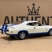 Ford XC Falcon Cobra Option 96 - White w/Blue Stripes - 1:18 Scale Diecast Model
