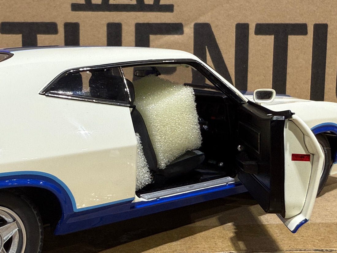 Ford XC Falcon Cobra Option 96 - White w/Blue Stripes - 1:18 Scale Diecast Model