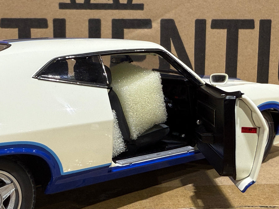 Ford XC Falcon Cobra Option 96 - White w/Blue Stripes - 1:18 Scale Diecast Model