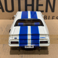 Ford XC Falcon Cobra Option 96 - White w/Blue Stripes - 1:18 Scale Diecast Model