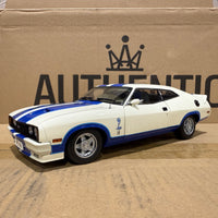 Ford XC Falcon Cobra Option 96 - White w/Blue Stripes - 1:18 Scale Diecast Model