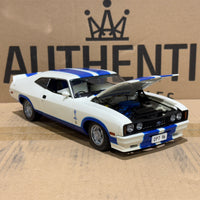 Ford XC Falcon Cobra Option 96 - White w/Blue Stripes - 1:18 Scale Diecast Model