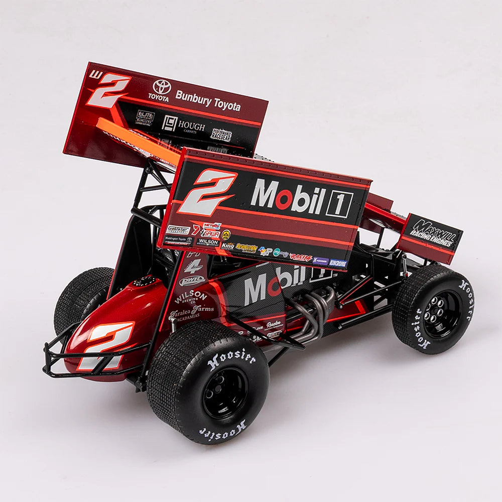 Dayne Kingshott - Krikke Motorsport #2 Sprintcar - 2024/2025 USA Vs WA Speedweek Series Winner - 1:18 Scale Diecast Model - Authentic Collectables
