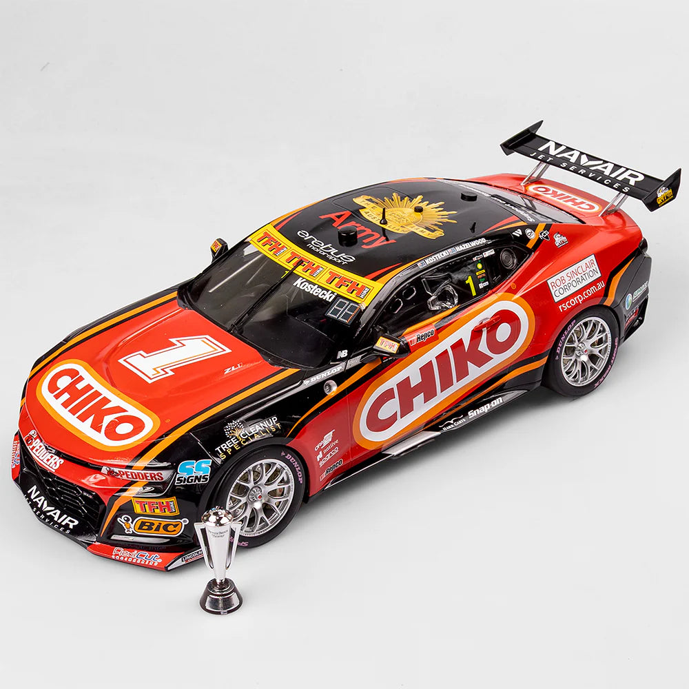Brodie Kostecki & Todd Hazelwood - Erebus Motorsport #1 Chevrolet Camaro ZL1 - 2024 Bathurst 1000 Winner - 1:12 Scale Model - Authentic Collectables