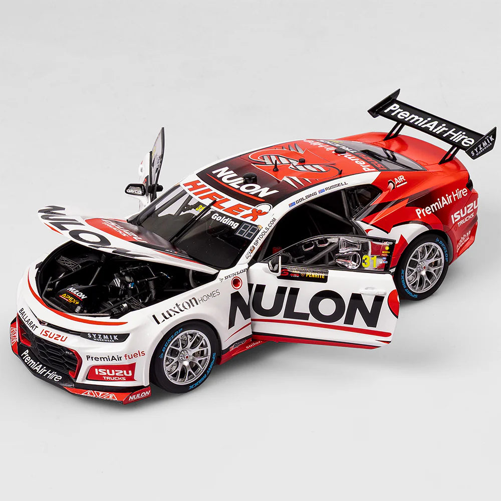 James Golding / David Russell - PremiAir Nulon Racing #31 Chevrolet Camaro ZL1 - 2024 Sandown 500 3rd Place (First Supercars Podium) - 1:18 Scale Diecast Model - Authentic Collectables