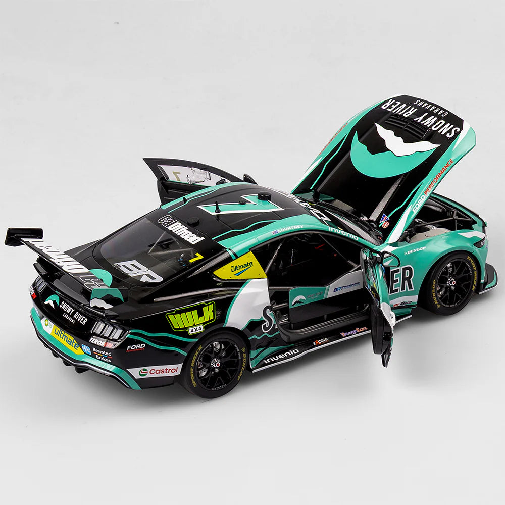 James Courtney - Snowy River Racing #7 Ford Mustang GT - 2024 Supercars Championship Season - 1:18 Scale Diecast Model - AUTHENTIC COLLECTABLES