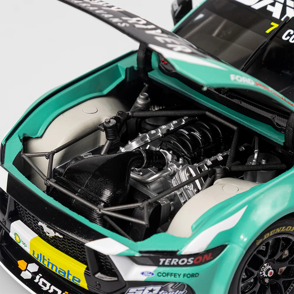James Courtney - Snowy River Racing #7 Ford Mustang GT - 2024 Supercars Championship Season - 1:18 Scale Diecast Model - AUTHENTIC COLLECTABLES