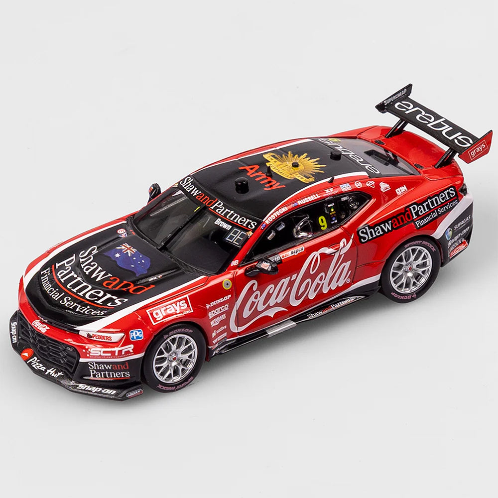 Will Brown & Jack Perkins Coca-Cola Racing By Erebus #9 Chevrolet Camaro ZL1 - 2023 Bathurst 1000 - 1:43 Scale Diecast Model - AUTHENTIC COLLECTABLES