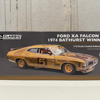 FORD XA FALCON GT 1974 BATHURST WINNER 50TH ANNIVERSARY GOLD LIVERY - 1:18 SCALE DIECAST MODEL