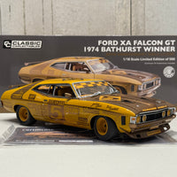 FORD XA FALCON GT 1974 BATHURST WINNER 50TH ANNIVERSARY GOLD LIVERY - 1:18 SCALE DIECAST MODEL