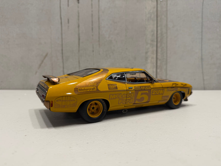 FORD XA FALCON GT 1974 BATHURST WINNER 50TH ANNIVERSARY GOLD LIVERY - 1:18 SCALE DIECAST MODEL