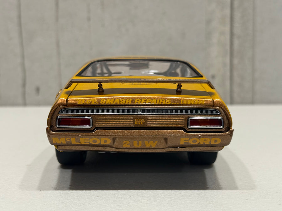 FORD XA FALCON GT 1974 BATHURST WINNER 50TH ANNIVERSARY GOLD LIVERY - 1:18 SCALE DIECAST MODEL
