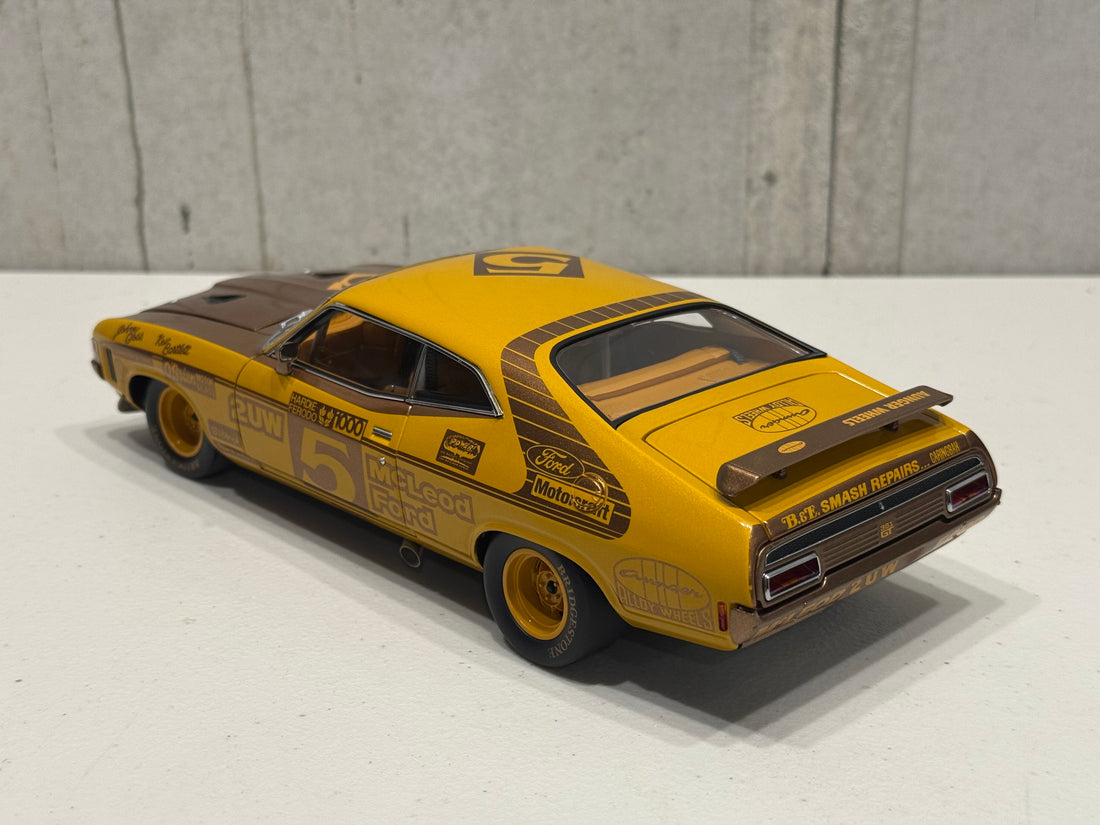 FORD XA FALCON GT 1974 BATHURST WINNER 50TH ANNIVERSARY GOLD LIVERY - 1:18 SCALE DIECAST MODEL