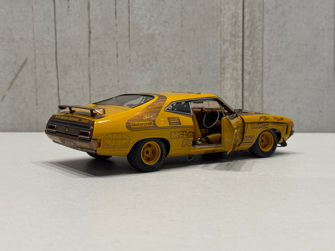 FORD XA FALCON GT 1974 BATHURST WINNER 50TH ANNIVERSARY GOLD LIVERY - 1:18 SCALE DIECAST MODEL