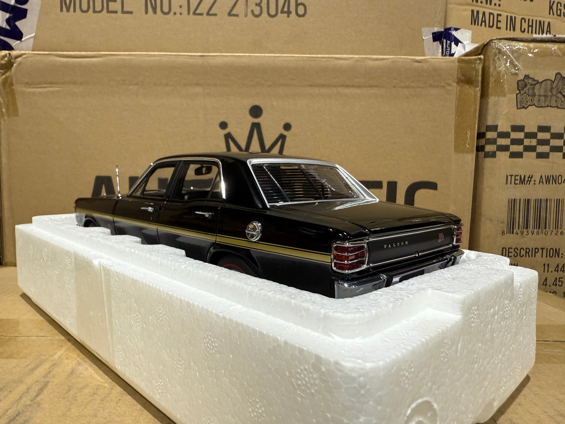 FORD XW FALCON GT 1970 - ONYX BLACK - 1:18 SCALE DIECAST MODEL - AUTOart
