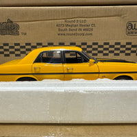 FORD XW FALCON GTHO PHASE 2 - YELLOW W/BLACK STRIPES - 1:18 SCALE DIECAST MODEL - BIANTE/AUTOART